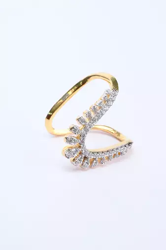Cubic zirconia vanki ring