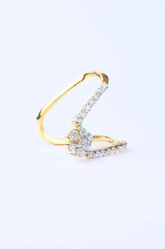 Cubic zirconia vanki ring