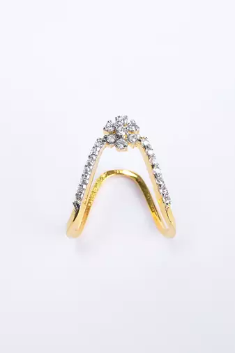 Cubic zirconia vanki ring