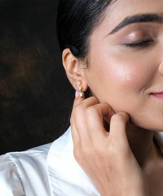 Cubic zirconia earrings 2