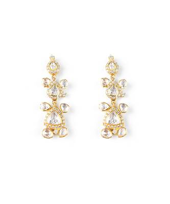 Moissanite polki necklace set 5