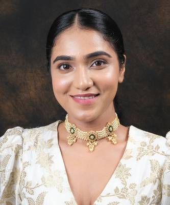 Moissanite polki necklace set 1
