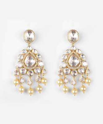 Moissanite polki earrings 3