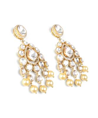Moissanite polki earrings 4