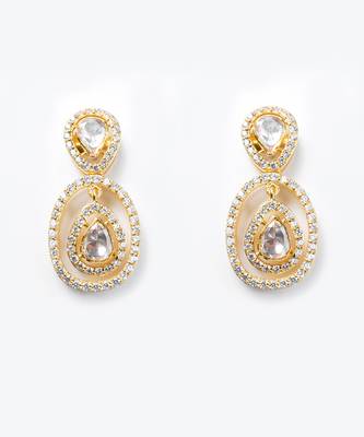 Moissanite polki earrings 3