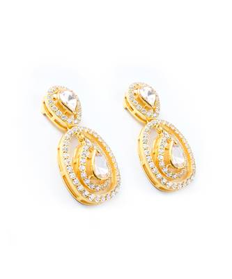 Moissanite polki earrings 4
