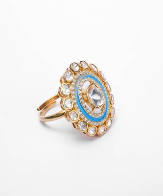 Moissanite polki ring 5