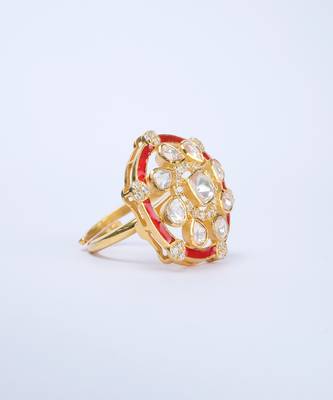 Moissanite polki ring 5