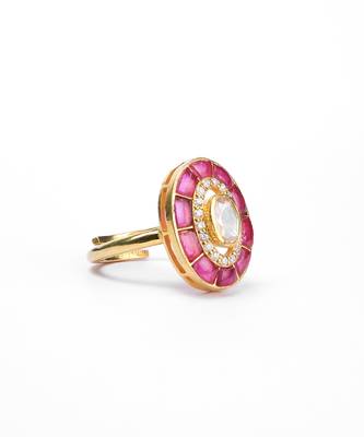 Moissanite polki ring 3