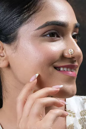 Moissanite polki nath