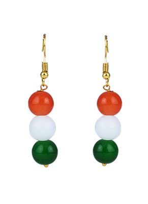 indian tiranga/tricolour/national flag necklace set handmade fashion jewellery for independence day 4