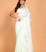 Kota embroidery sarees(Sea Green)