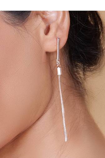 Wo  Set of 3 Rose-Gold-Plated Pear-Beaded Earrings