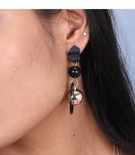 Wo  Set of 6 Gold-Plated Pear-Beaded Hoop Earrings 