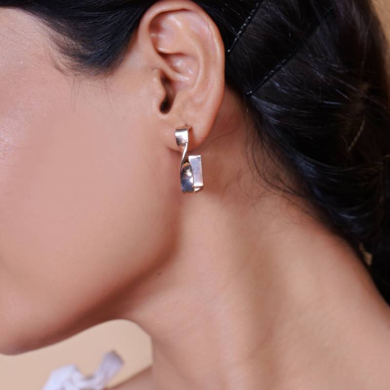 Wo  Set of 3 Rose-Gold-Plated Pear-Beaded Hoop Earrings