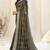 Brown silk blend block print tassels saree with unstitched blouse piece