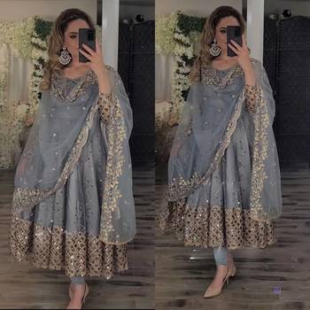 Designer gown with Dupatta sets 2