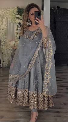 Designer gown with Dupatta sets 3