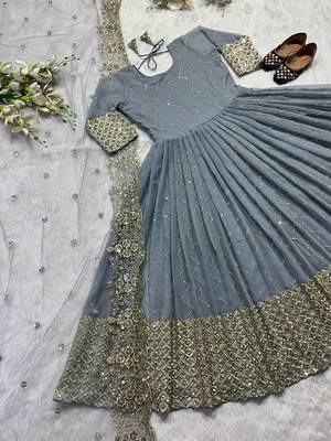 Designer gown with Dupatta sets 1