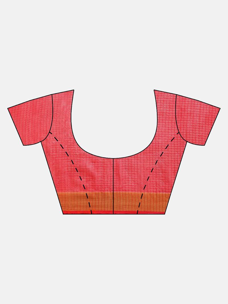 Hand Dyed Pink & Red Leheriya Kota Saree