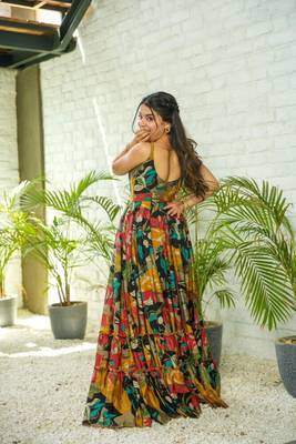 Ethereal Soft Printed Muslin Maxi Set 4