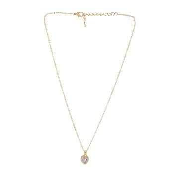   rosegold-plated star shaped cz studded single chain necklace 4