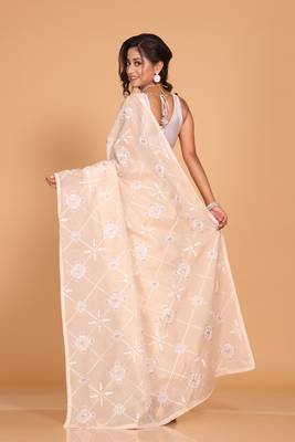 Kota embroidery sarees(Beige) 4