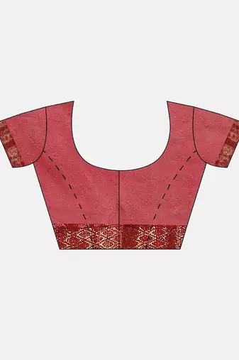 Hand Dyed Maroon Bandhani Silk Sustainable Saree