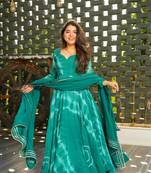 Sea Green Georgette Maxi Suit Set