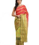 Ethnic Motifs Woven Design Zari Saree