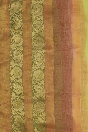 Ethnic Motifs Woven Design Zari Saree