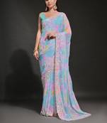 Sky Sequins Georgette Saree 