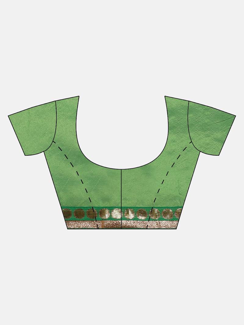 Zari Poly Georgette Bandhani Saree