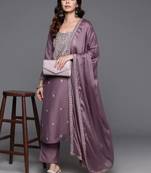 Onion colour beautiful festive wear readymade salwar kameez for girlish party looks