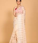 Kota embroidery sarees(Beige)