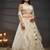 Cream Net Cutdana, Sequins and Zarkan embroidery Semi-Stitched Lehenga choli & Dupatta