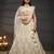 Cream Net Cutdana, Sequins and Zarkan embroidery Semi-Stitched Lehenga choli & Dupatta