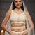 Cream Net Cutdana, Sequins and Zarkan embroidery Semi-Stitched Lehenga choli & Dupatta