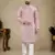 Pink lucknowi work silk straight kurta