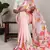 Women'S Softy Silk With Floral Print Saree And Blouse Piece