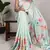 Women'S Softy Silk With Floral Print Saree And Blouse Piece