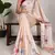 Women'S Softy Silk With Floral Print Saree And Blouse Piece