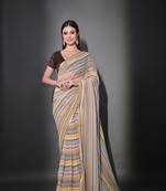 Multi Color Sequins Georgette Saree 