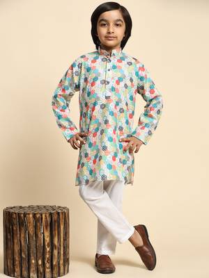Green embellished cotton kurta pajama set for boys party,wedding outfits traditional wear 2