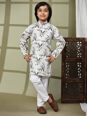 Yellow embellished cotton kurta pajama set for boys party,wedding outfits traditional wear 1