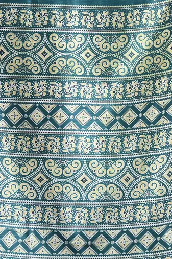Green silk soft saree with texture print