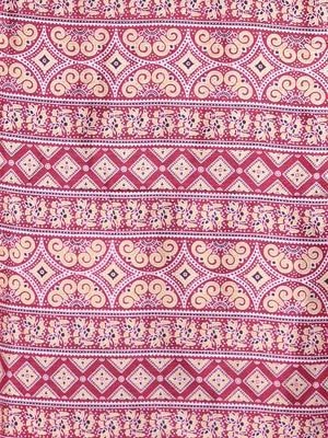 Dark red silk soft saree with texture print 4