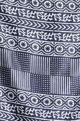 Black silk soft saree with paisley print
