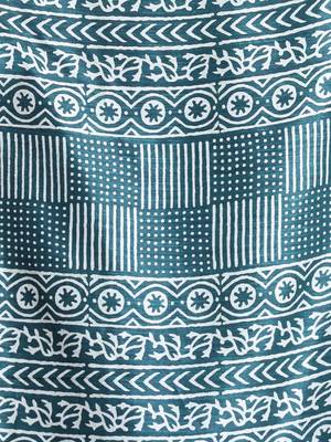 Green silk soft saree with paisley print 4