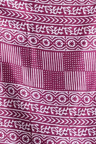 Dark purple silk soft saree with paisley print